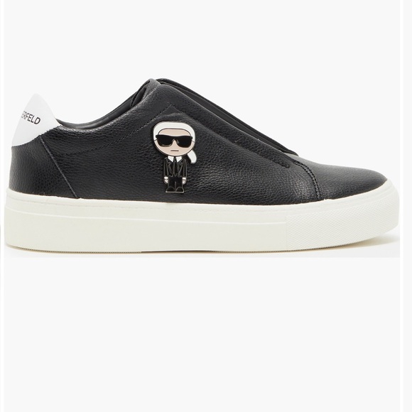 Karl Lagerfeld Monochrome Slip-On Sneakers - Picture 2 of 5